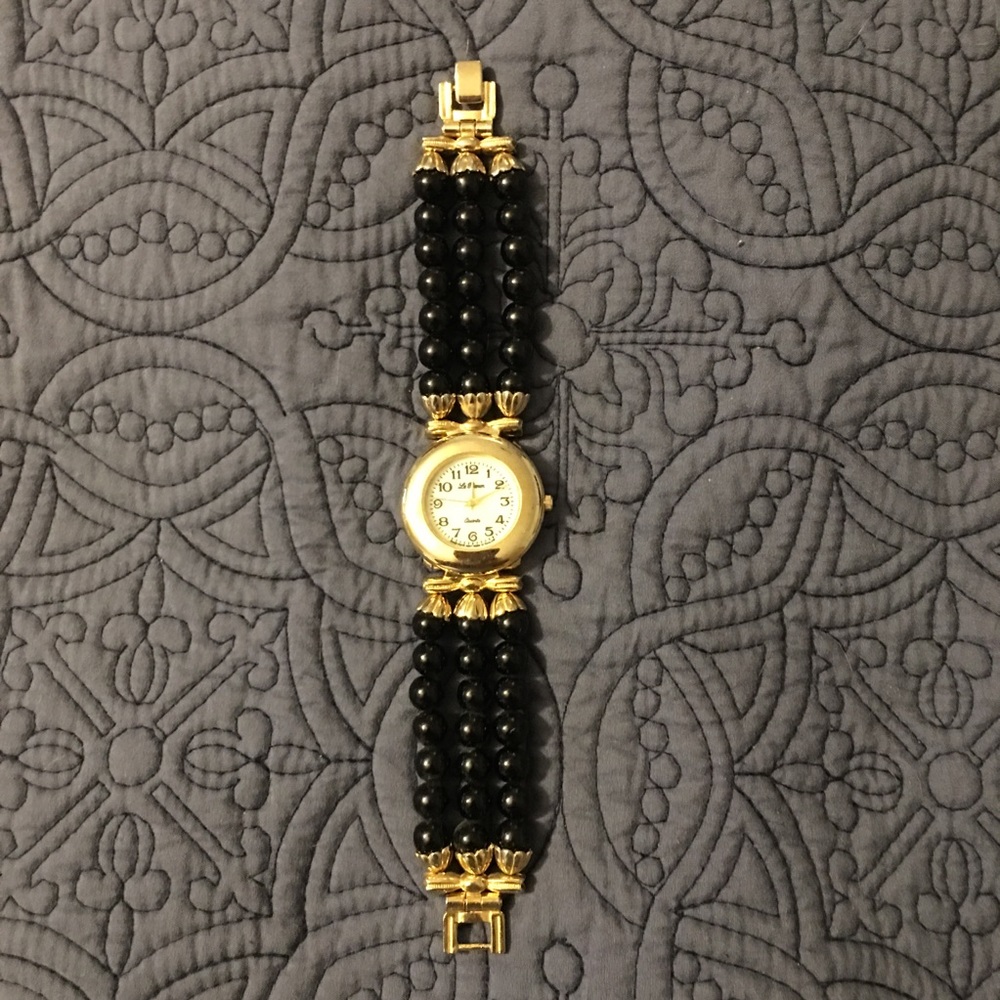 Black and Gold Watch